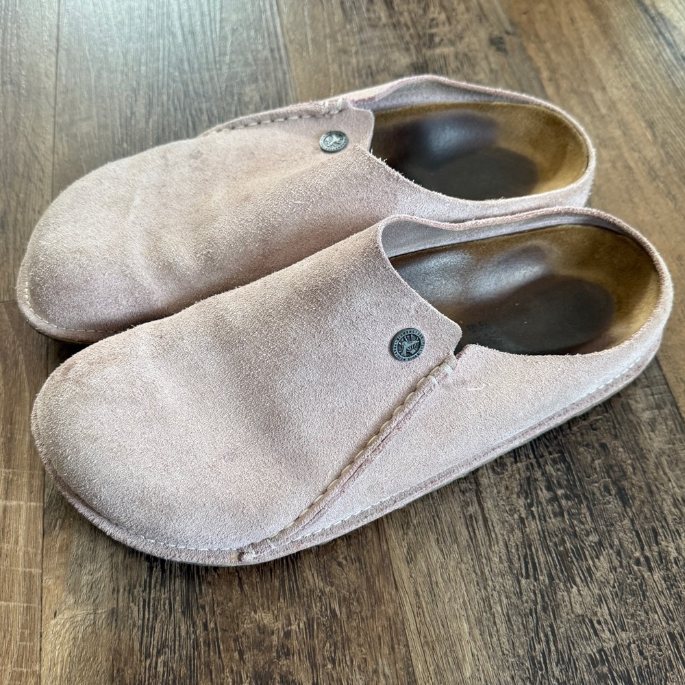 Birkenstock blush suede zermatt clogs 41